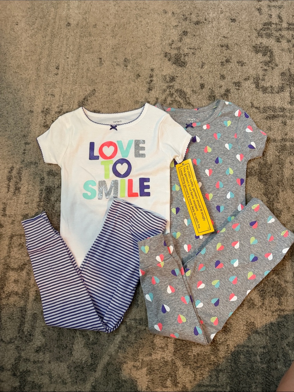 Carter's Girls' 4 Piece Pajama Set